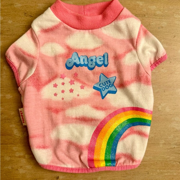 Pampet “Angel” “Cute Dog” dog t shirt in size 2 - Picture 2 of 9